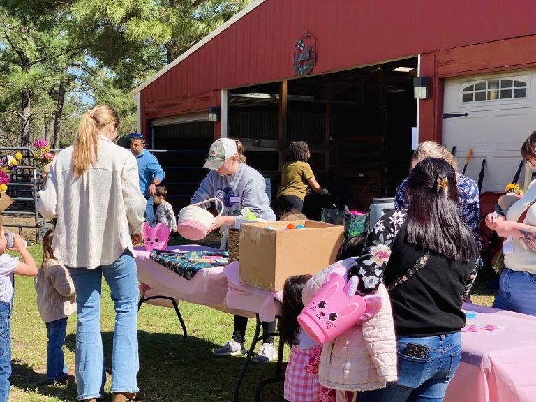 Families at a Sandhills Friends community event
