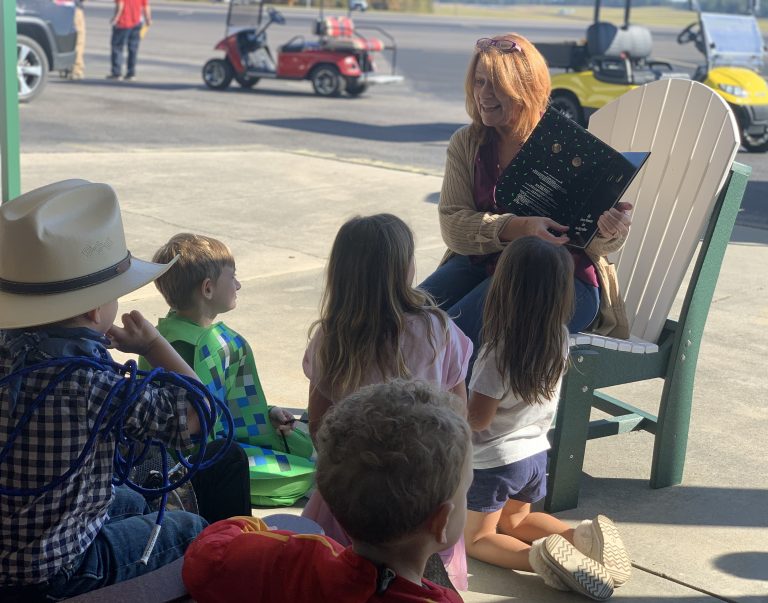 Families at a Sandhills Friends community event